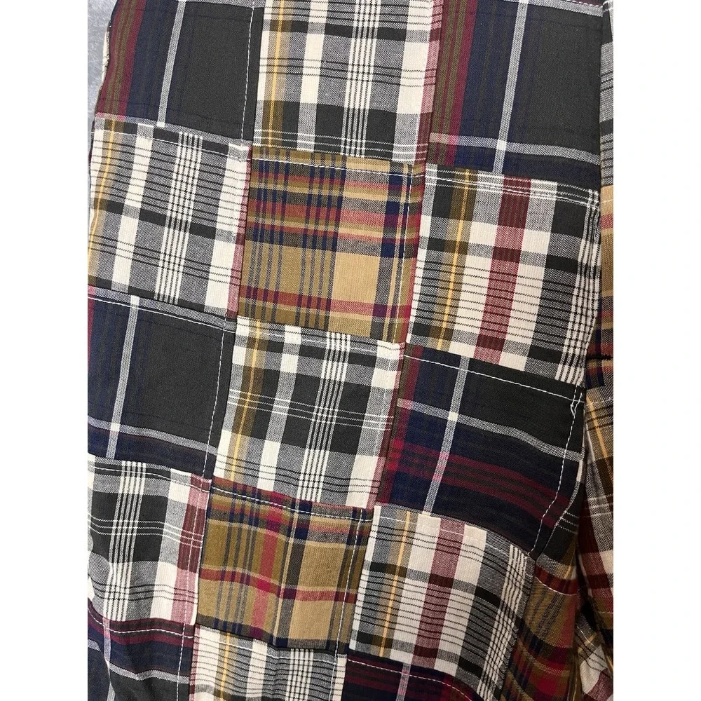 Peter Millar SZ 34 100%‎ Cotton Madras Patchwork Lightweight Casual Shorts